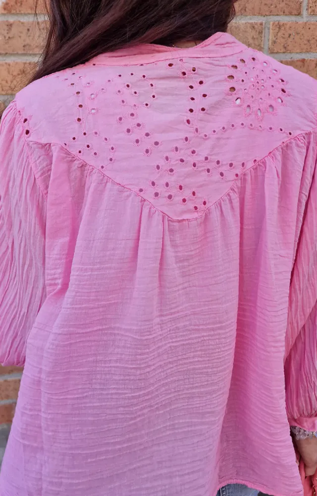 Malin Bluse Rosa bomull