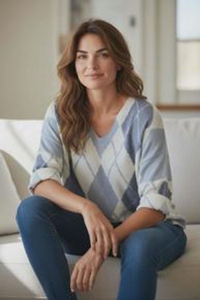 Genser Bl&aring; Harlequin