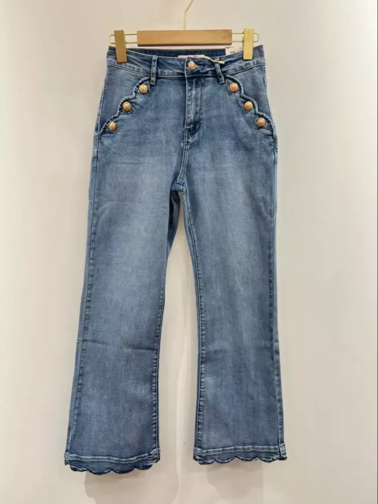 MaisonOnado Jeans m/lekre knapper