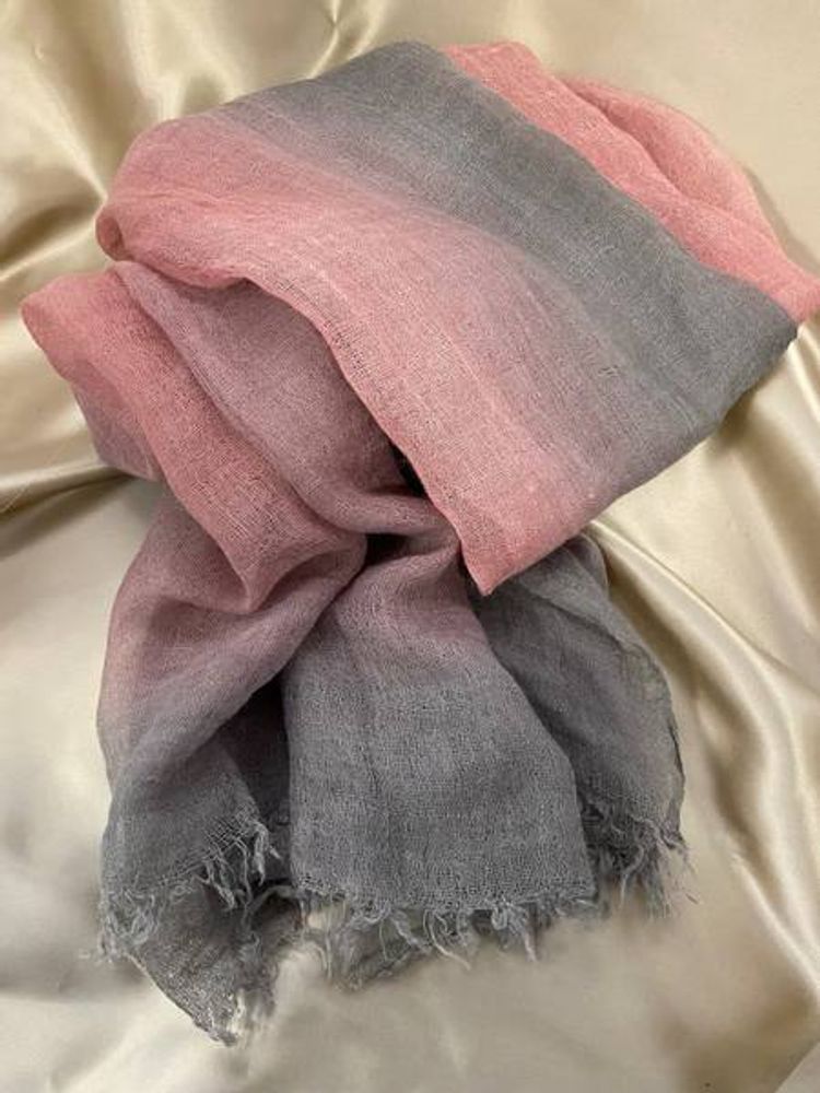 Skjerf Grå/Rosa
