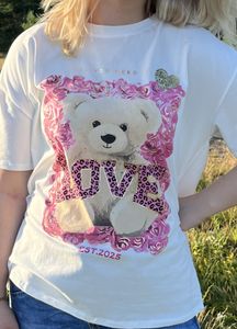 Hovedbilde Dame t-skjorte bamse Rosa