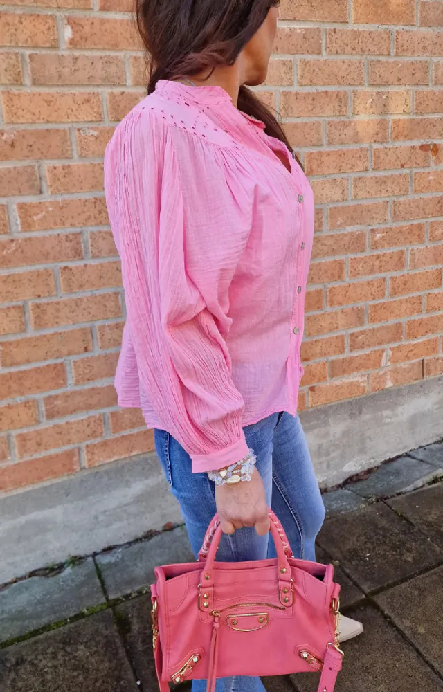 Malin Bluse Rosa bomull