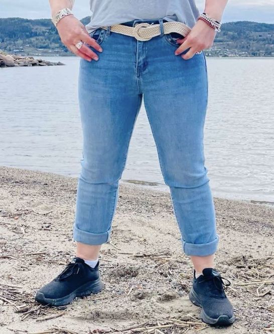 Hovedbilde Maison Onado Jeans m/blomster