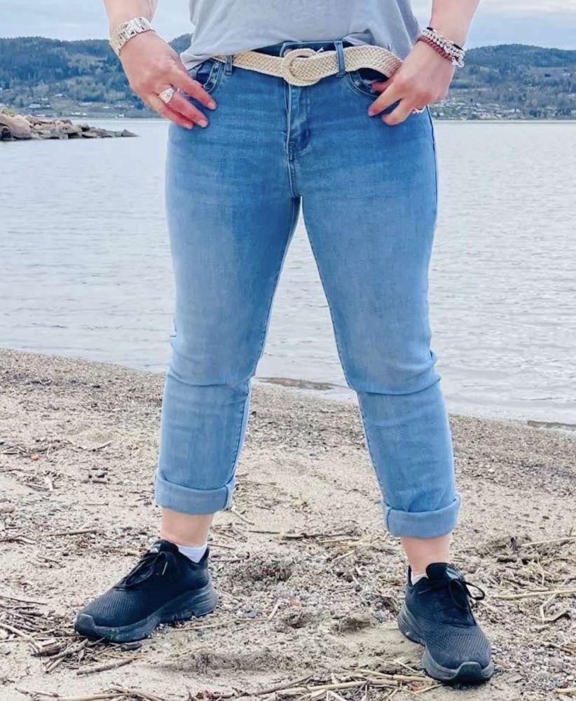 Maison Onado Jeans m/blomster
